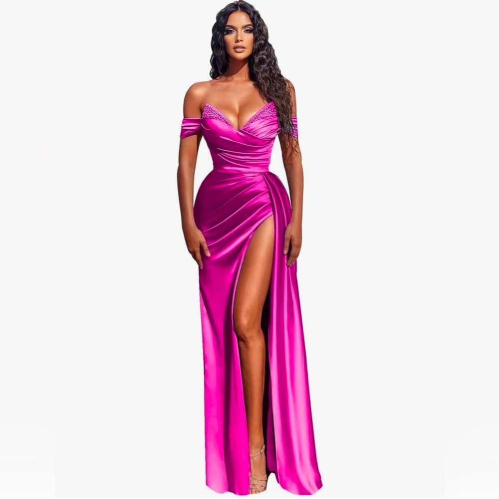 Formal Satin Dress | Prom Holiday Evening Gown